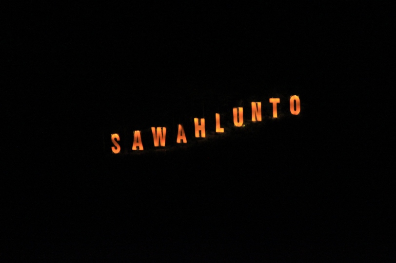 Kata Sawahlunto dimalam diantara barisan bukit Sumatera Barat